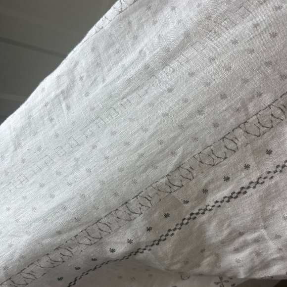 Johnny Was Embroidered Linen Top Small - Picture 10 of 13